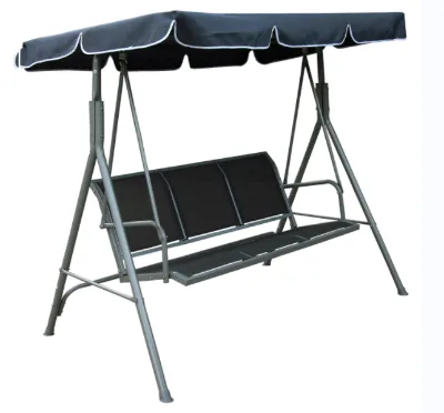 New 2-seat 3-seat Outdoor Garden Metal Patio Swing Chair Canopy Swing Bench Chair European Style