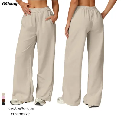 New Autumn Winter Sports Athleisure Jogging Trousers Pockets Loose Casual Jogger Pants Women Gym Running Sports Sweatpants