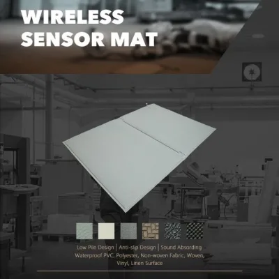 Contin OEM Foldable Fall Prevention Low Pile Anti-Slip Pressure Sensing Custom Size PVC Polyester Non-Woven Fabric Woven Vinyl