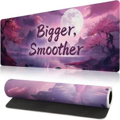 Big Size Extended Gaming Mousepad Waterproof Stitched Edge Keyboard Shock Absorbing Desk Pad