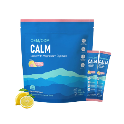 Private Label Vegan Relaxation Sleep Calm Support Vitamin Supplement Antioxidant Stress Relief Mood Support Powder
