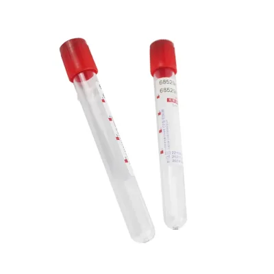 Wholesale High Quality Red Pet Vacuum Blood Collection Tube 5ml Laboratory Consumables PP No Additives Livestock Use CE