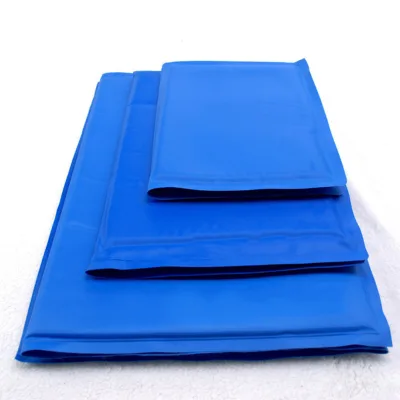 Pet Cooler Mat Sleeping Dog Cooling Ice Pad Cat Summer Polyester Blue Print Pad Mat for Dog