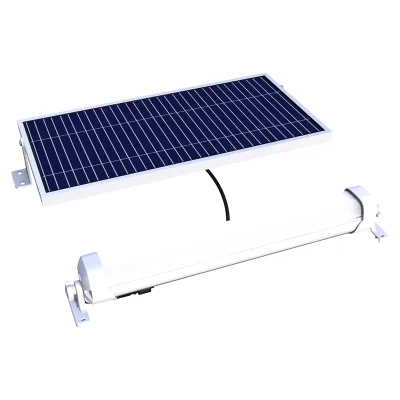 Wholesale Outdoor Solar Batten Light Carport Bus Station Yard Led Tube Light Outdoor Indoor IP65 Waterproof Solar Tube Light