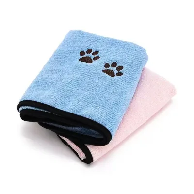 Wholesale Eco-Friendly Cotton Absorbent Pet Bath Towels
