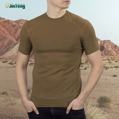 High Quality Knitted Combat Tactical Camouflage T-Shirt Latest Design Custom Printings Hottest New Combat T-Shirt High