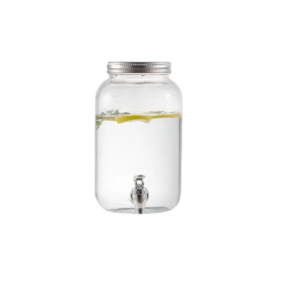 Jug of Juice with Faucet, Large-capacity, sealed Glass Bottle, Beverage Barrel, Wine Barrel, Tank, Can