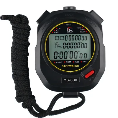 Digital Stopwatch Timer Multifunction Portable Outdoor Sports Running Training Timer Chronograph Stop Watch