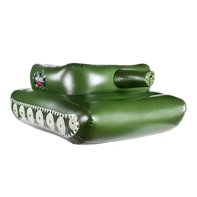 Rts Inflatable Tank Pool Floats Kids Pool Float Swimming Tank with Water Gun Water Fight Toys Inflatable Battle Fun for Summer
