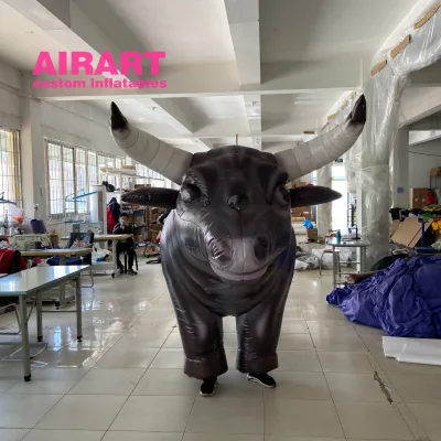 Customized Personalized  Inflatable Rodeo Bull Costume for Sale