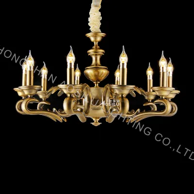 2024 China Manufactured Round Shape Modern Metal Brass Indoor Light