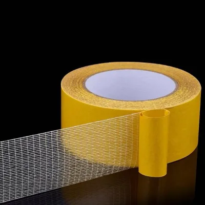 Transparent Double Sided Filament Tape Flexible Uneven Surface Rubber EPDM Sealing Strip Bonding Tape