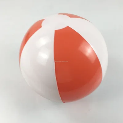 Red & White Color 25 cm Inflatable Beach Ball