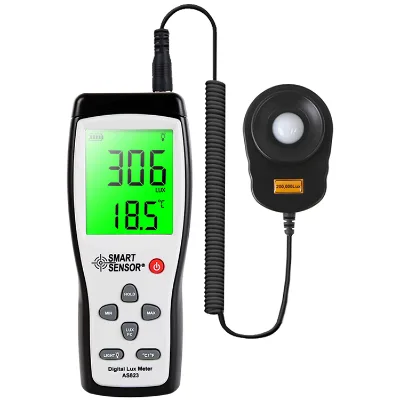 Smart Sensor Digital Illumination Tester Actinometer Light Meter AS823 Lux Meter