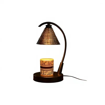 New Style Glass Aromatherapy Wax Melting Candle Warmer American Mid-Century Decorative Flameless Smokeless Smoke Gray Dimmable