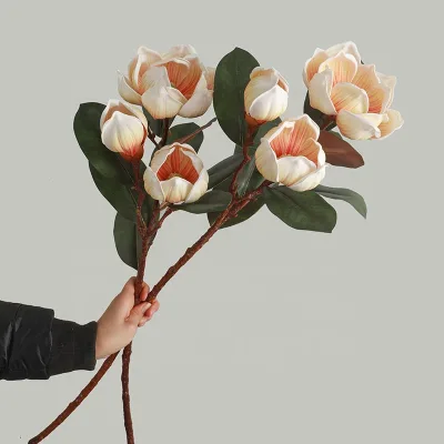 A-126 Magnolia Artificial Flower Eva Foam Magnolia Flower Magnolia Branch