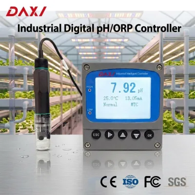 Digital Online pH Transmitter PC-9965 with RS485 Modbus RTU Protocol for Hydroponics and Irrigation System Smart Agriculture