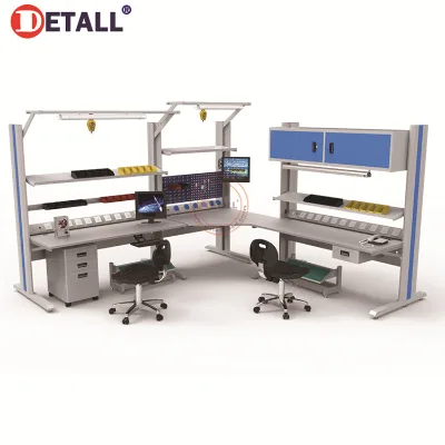 Detall Qualified Electronic Workstation University Lab Workbench Technician Table Engineering Desk