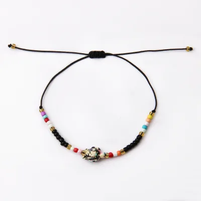 2026 New Design Anklet BOHEMIA Women's Colorful Turtle Anklets Glass Beaded Fashion Jewelry