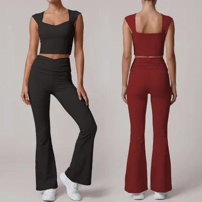 Women's Sports Suit Summer Advanced Sense Training Pilates Mini Pants Fitness Suit Casual Yoga Suit