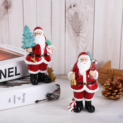 Christmas Decoration Resin Crafts Holiday Creative Elderly Ornaments Scene Home Decoration Gifts Atmosphere Small Ornaments