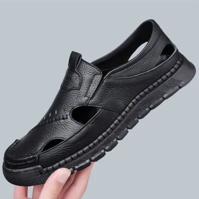 Men Hollow Out Casual Sandals Flat Cushioning Comfort Closed Toe Mature Classical Wholesale Cost-effective Outdoor Breathable