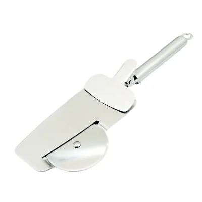 3-in-1 Stainless Steel Bicycle Pizza Cutter Wheel Pizza Slicer with Mini Clip Kitchen Pizza Cutting Gadget