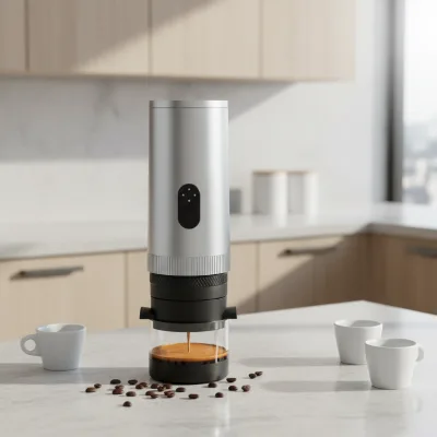 Luxury Mini Fully Automatic Espresso Maker Self-Heating 20 Bar 3 in 1 Car Camping Outdoor Coffee Capsule Portable Coffee Machine