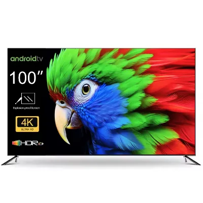 2025 New Style Android Smart LED TV Slim Curved 50-100 Inch Home Association for Hotels Smart Features for Comfort Convenience