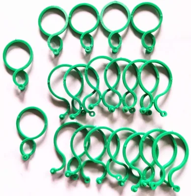 Durable and Reusable Flexible Plant Support Clips 8-Shaped Plant Clips for Trellis & Stakes