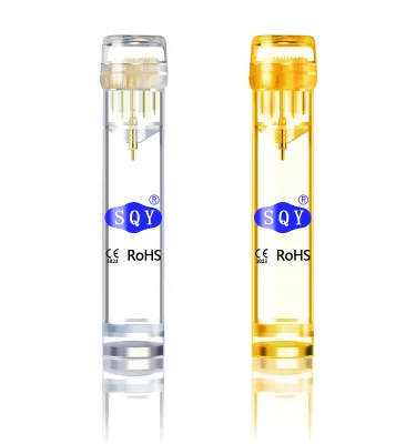 New Derma Rolling System Hydra Needle19 Pins Gold Titanium Derma Roller With Gel Tube