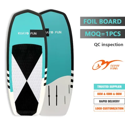 Carbon Fiber Foil Board Hydrofoil Downwind Surfboard Hard Surfboard SUP Board with Stand Paddle for Water Surfing and Fishing