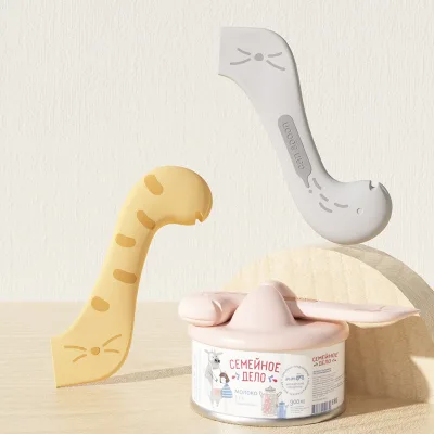 Pet Canning Spoon Silicone Can Opener Wet Food Dry Food Spoon Cat Cutlery Supplies Feeding Stirring Spoon Cat Shovel