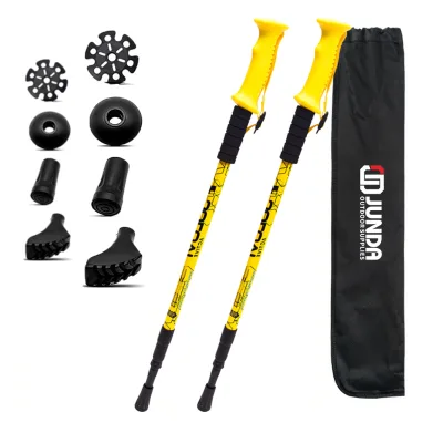 Nordic Walking Trekking Poles Ultralight PVC Box Telescopic Collapsible Hiking Camping Backpacking Lightweight Features