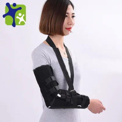 Professional Adjustable Aluminium Shoulder Sling for Arm Rehabilitation Treatment Class I Material Supports Arm Fractures