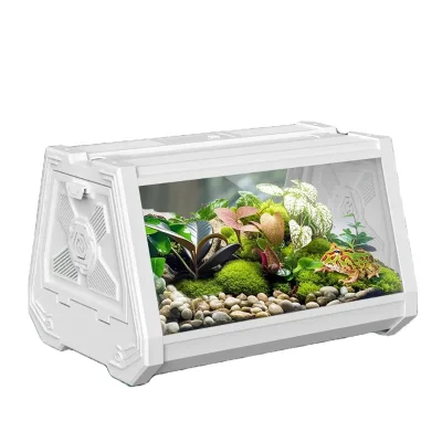 Portable Small Pet Box Cage Plastic Ecological Landscaping Tank for Reptiles