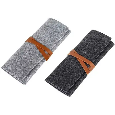 Practical Portable Classic Design Felt Pen Bag for Daily Use Pencil Bags