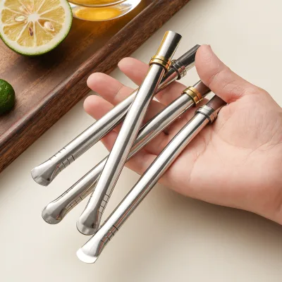 Straw Dispenser Spiral Head Easy Clean Open with Cleaning Brush Thorough Maintenance Reusable Drinking Holder Caddy Straw