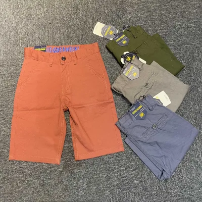 Guangzhou Vendor Kids Garments Mid Waist Summer Toddler Boys Shorts Solid Simple Style Baby Boys Shorts
