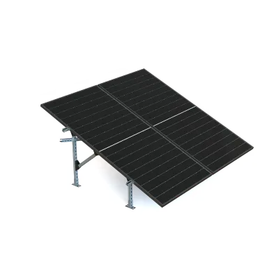 Durable C - Steel Solar Bracket for Ground Mounting Easy Installation Heavy Support Solar Panel Rack Zn-Al-Mg Coating