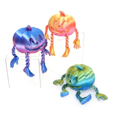 Custom 3D Printing Pumpkin Man Model Halloween Series Desktop Ornaments