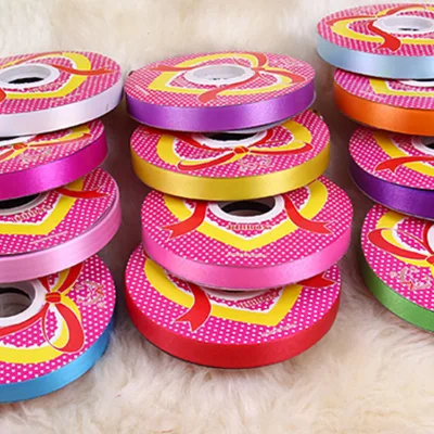 Wholesale Handmade Origami Wind Chime Packaging Materials Colorful Ribbons Balloon Ties Binding Cords Plastic