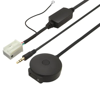 Car Audio Adapter Cable 5.0 Wireless for Blue-tooth Receiver for Blue-tooth 5.0 Adapter for Car VW to USB Connector