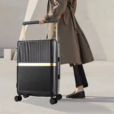 Factory Price 20-24 Inch Unisex Hard Shell Trolley Luggage Bag Set PC Aluminum Spinner Caster Lock School Business Travelling