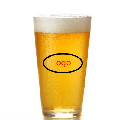 High Quality 16 oz Pint Beer Glass with Custom Logo Crystal Material
