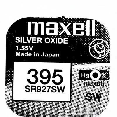 Dynamic Power for ECO-SR927SW Silver Oxide Button Watch/Calculator Portable 1.55V Unrechargeable Battery 395 Pack 1 Made China