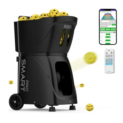 ABS PP-Smart PRO Pickleball Feeder Machine 85+ Ball Hopper Durable Lightweight App-Controlled Training Setup 2026 Hot