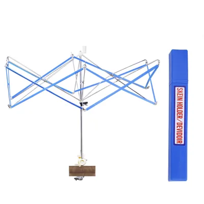 Wooden Umbrella Yarn Swift Bobbin Winder Winding Lines Fiber Yarns or Other Strings Winder Holder