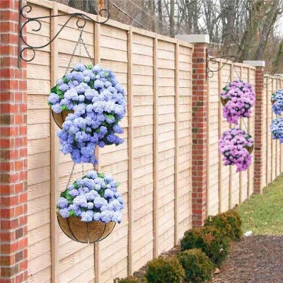 Different Size Durable Hanging Plant Basket Easy Assemble Garden Decoration Hanging Basket