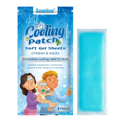 Hydrogel Fever Cooling Patches, Hot & Cold Dual-Use Cold Compress Packs, Physical Cooling Relief for Fever & Headache